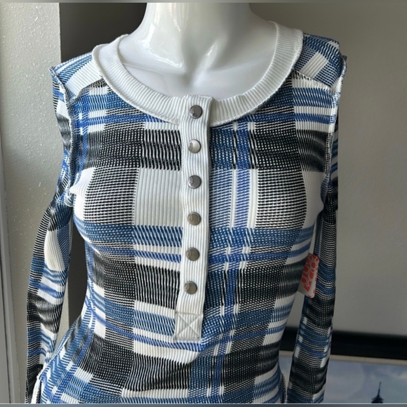 Free People Rally Plaid Ribbed - Picture 5 of 8